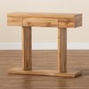 Baxton Studio Otis Modern and Contemporary Oak Brown Finished Wood 3-Drawer Console Table 190-11326-ZORO